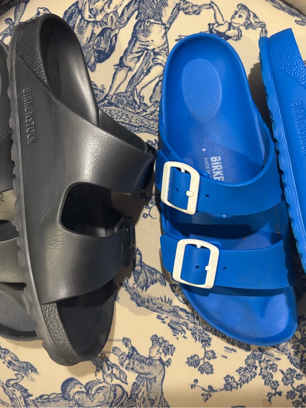 TWO PAIR of Birkenstock Arizona Essentials size 39 (8 1/2) - Picture 2 of 8